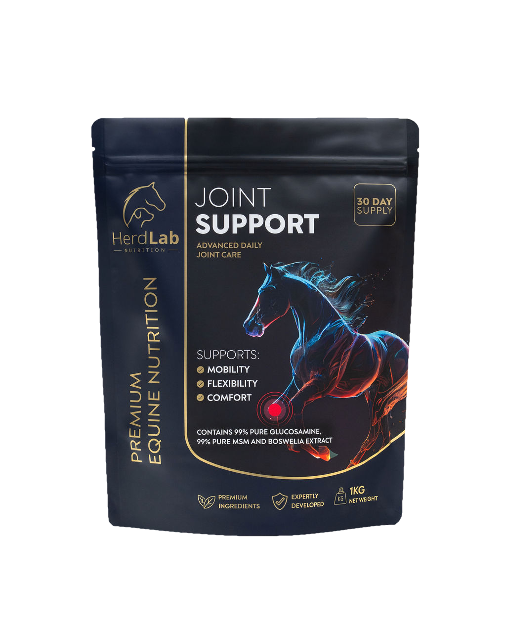 HerdLab Joint Support 1kg horse joint supplement pouch
