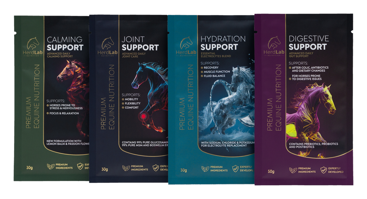 HerdLab Calming, Joint, Hydration and Digestive Support travel sachets